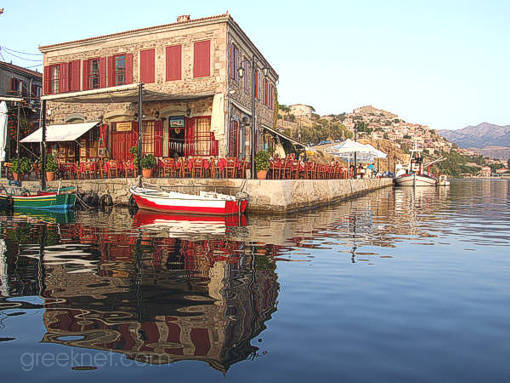 Molivos' picturesque fishing port